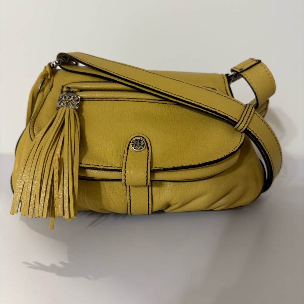 Yellow Leather Women's Bag